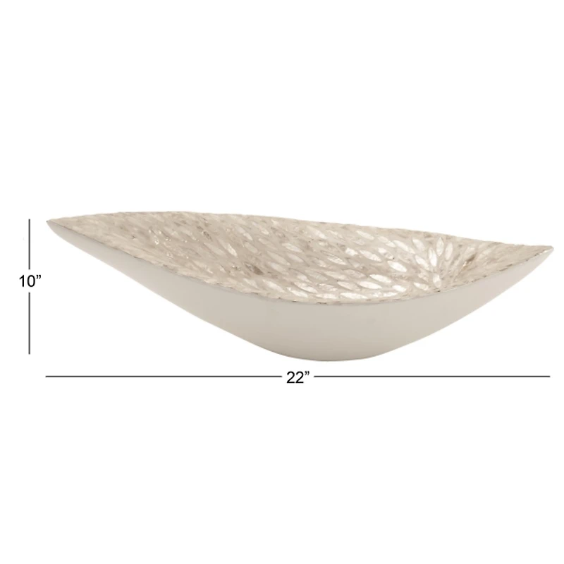 Opalescent Mussel Shell Inlay Bowl