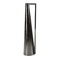 Black Metal Glam Vases, Set of 2
