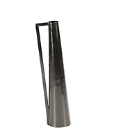 Black Metal Glam Vases, Set of 2