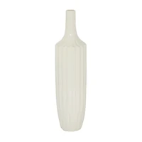Slender Curtain Ribbed Vase, 19 in.