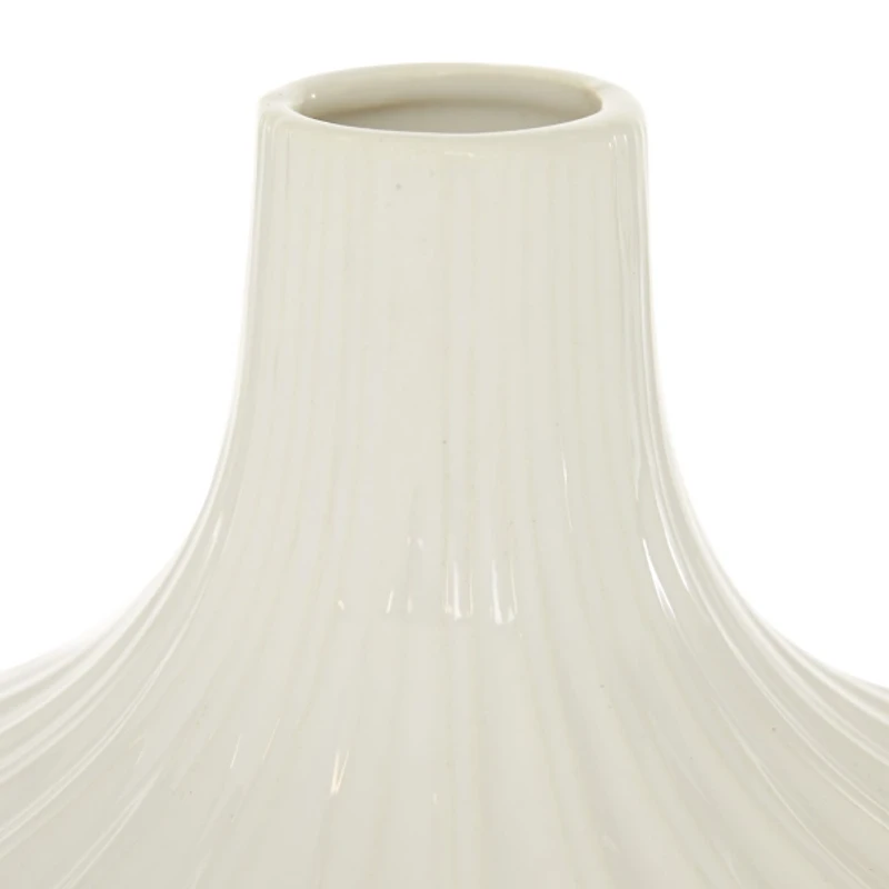 Slender Curtain Ribbed Vase, 13 in.