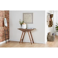 Natural and Black Seagrass Diamond Weave Basket