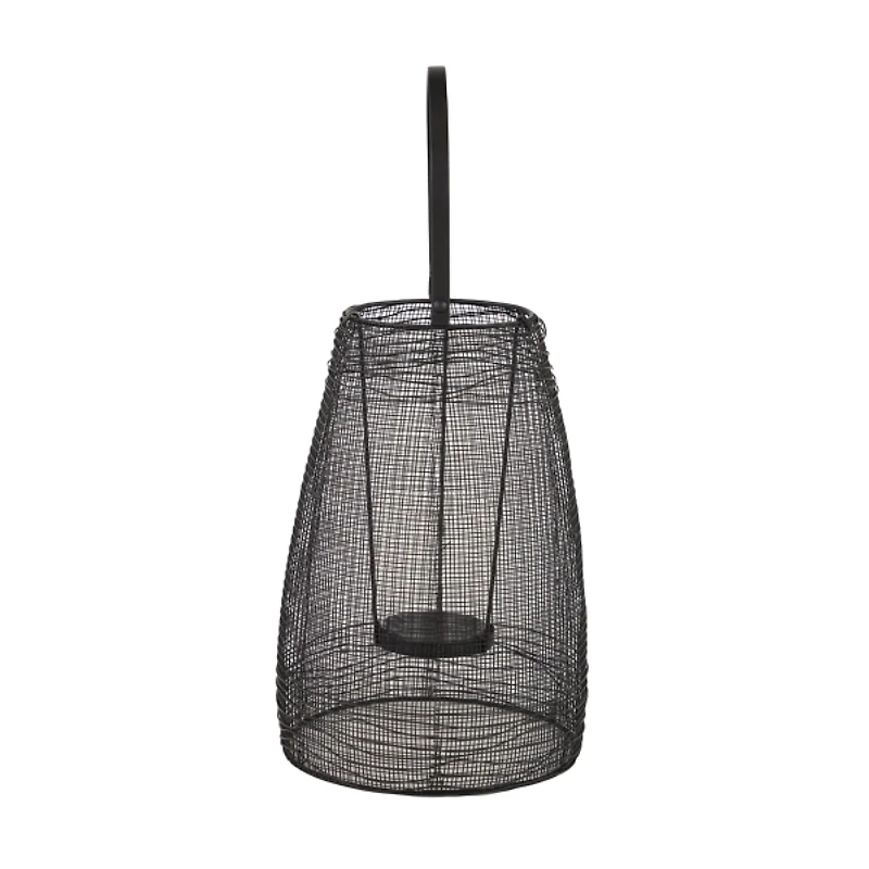 Modern Black Iron Mesh Lantern