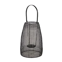 Modern Black Iron Mesh Lantern
