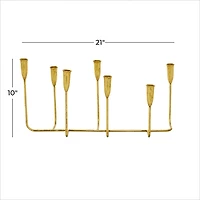 Gold Iron Taper Candle Holder