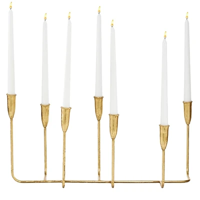 Gold Iron Taper Candle Holder