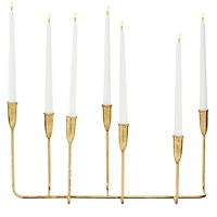 Gold Iron Taper Candle Holder