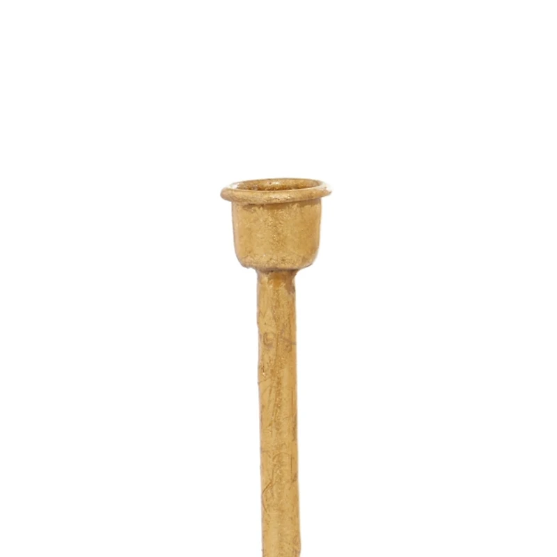 Gold Iron Taper Candle Holder