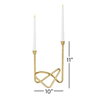 Gold Iron Taper Candle Holder
