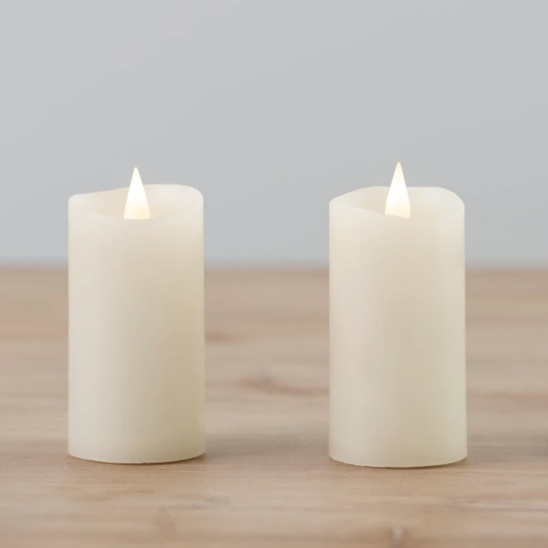 Ivory LED Soft Flame Votive Candle, Set of 2