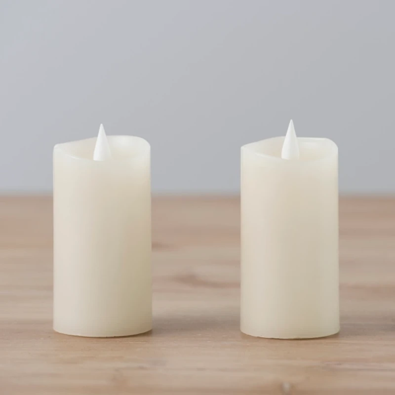 Ivory LED Soft Flame Votive Candle, Set of 2