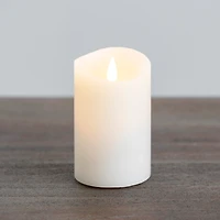 Ivory LED Soft Flame Pillar Candle