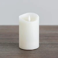 Ivory LED Soft Flame Pillar Candle