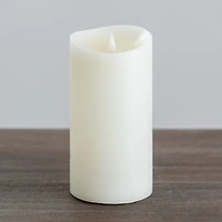 Ivory LED Soft Flame Pillar Candle, 4x8 in.