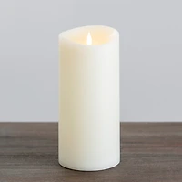 Ivory LED Soft Flame Pillar Candle