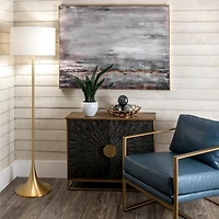 Gold Sleek Modern Floor Lamp