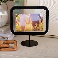 Black Rectangle Floating Picture Frame Stand, 4x6