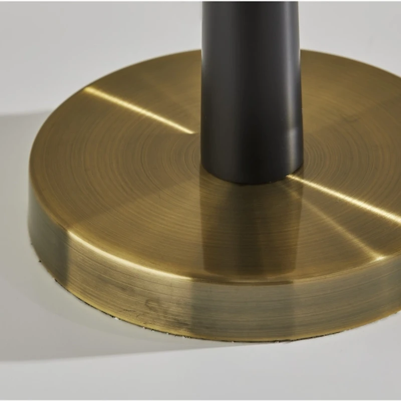 Antique Brass and Black Table Lamp