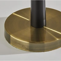 Antique Brass and Black Table Lamp