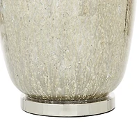 Beige Marbled Mercury Glass Table Lamp