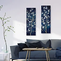 Indigo Spring I & II Canvas Art Prints, Set of 2