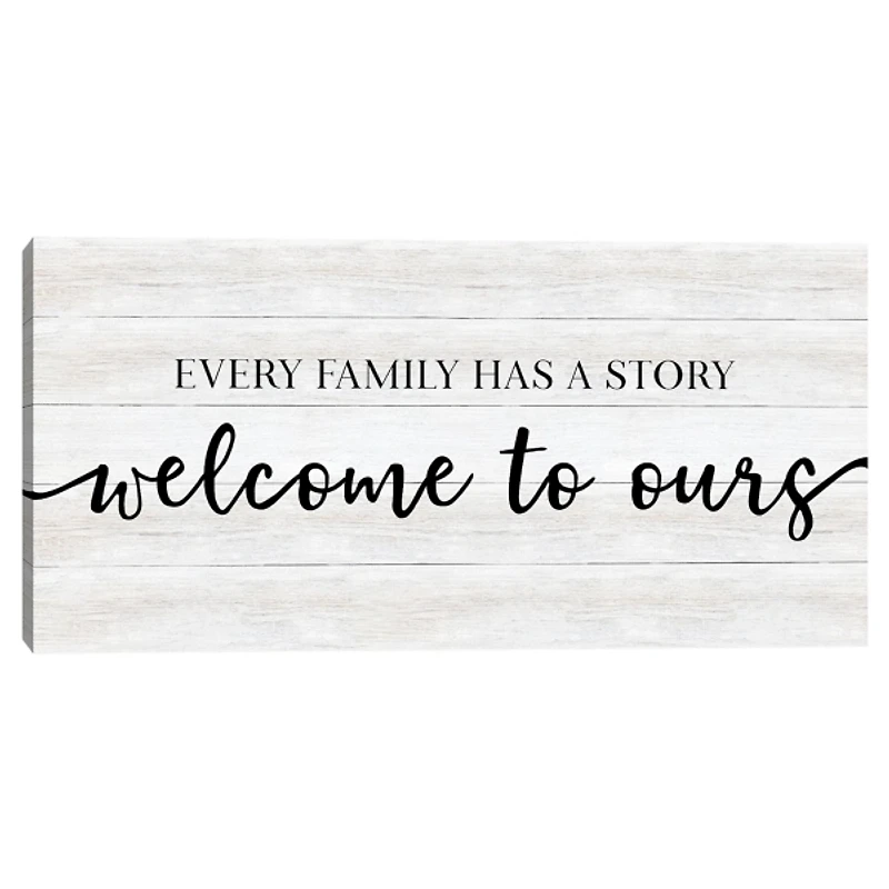 Family Story Canvas Art Print, 24x12 in.