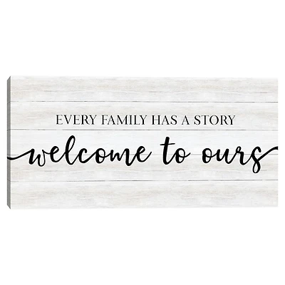 Family Story Canvas Art Print, 24x12 in.