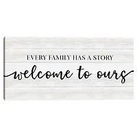Family Story Canvas Art Print, 24x12 in.