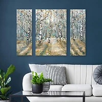 Kaleidoscope Trees Canvas Art Prints, Set of 3