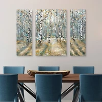 Kaleidoscope Trees Canvas Art Prints, Set of 3