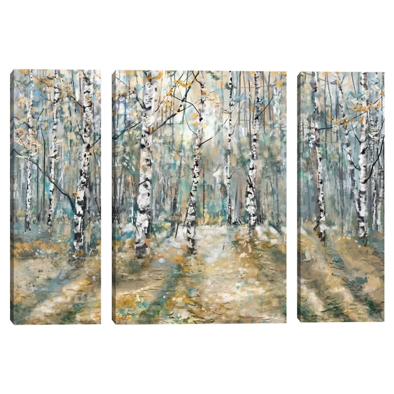 Kaleidoscope Trees Canvas Art Prints, Set of 3