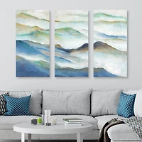 Layered View I Canvas Art Prints, Set of 3
