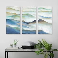 Layered View I Canvas Art Prints, Set of 3
