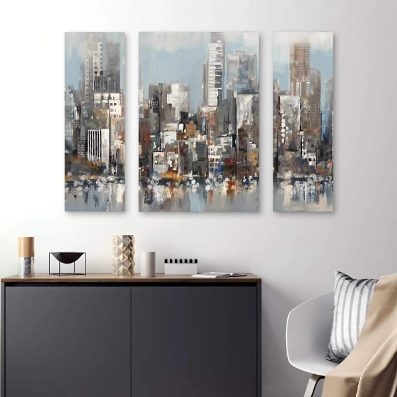 Urban Focus A, B, & C Canvas Art Prints, Set of 3