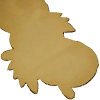 Orange Glass Beaded Pumpkins Table Runner