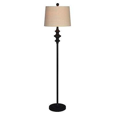 Thelma Matte Black Stem Floor Lamp