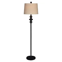 Thelma Matte Black Stem Floor Lamp
