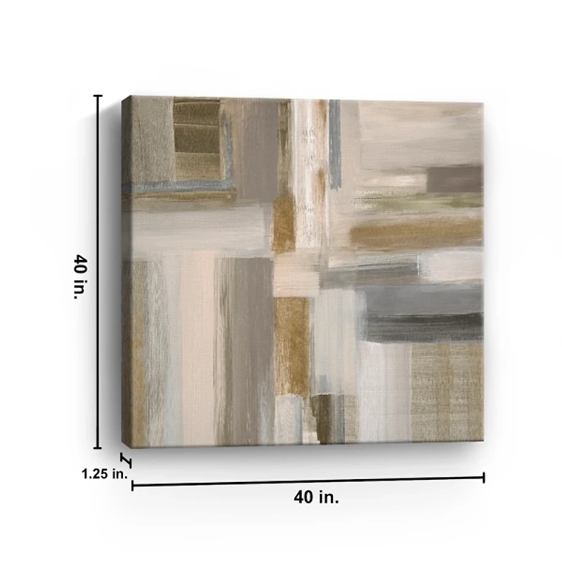 Abstract Fields I Canvas Art Print, 40x40 in.