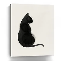 Black Cat Canvas Art Print