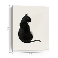 Black Cat Canvas Art Print