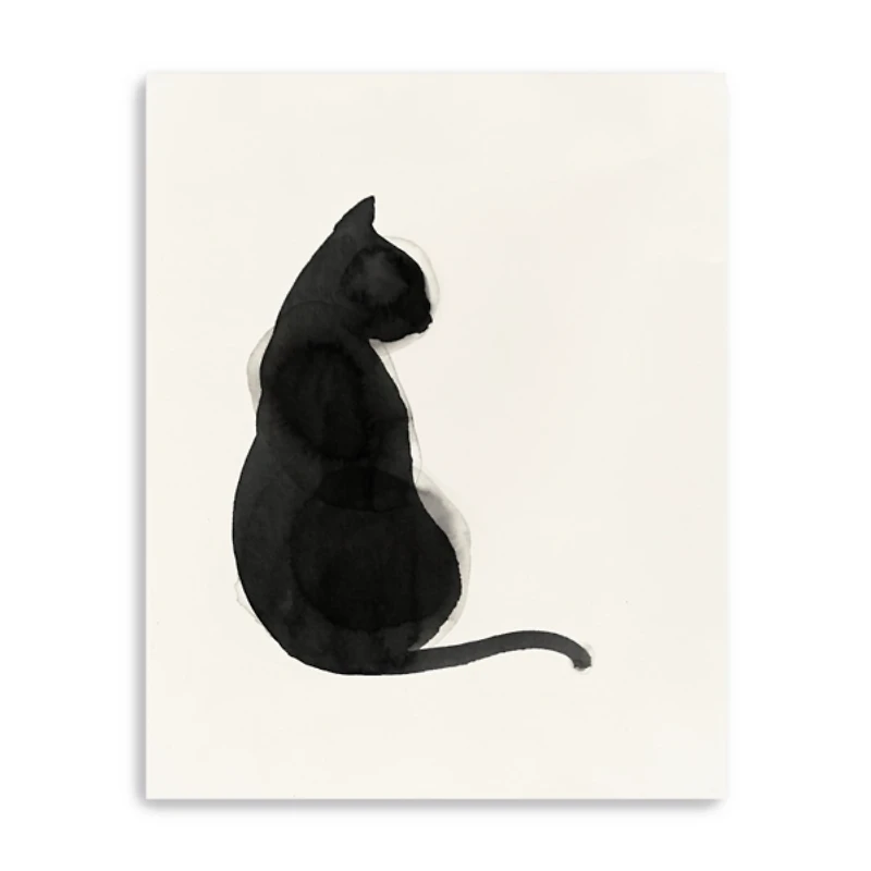 Black Cat Canvas Art Print