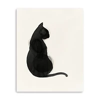 Black Cat Canvas Art Print