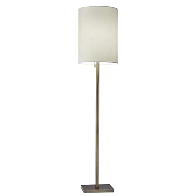 Simple Slender Brass Base Floor Lamp