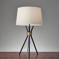 Black Metal Tripod Table Lamp