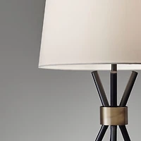 Black Metal Tripod Table Lamp