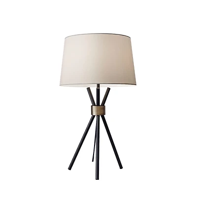 Black Metal Tripod Table Lamp
