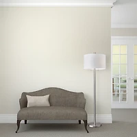 Brushed Steel Silk Shade Floor Lamp