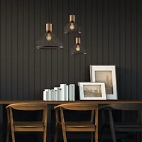 Matte Black Mesh Shade Pendant Light