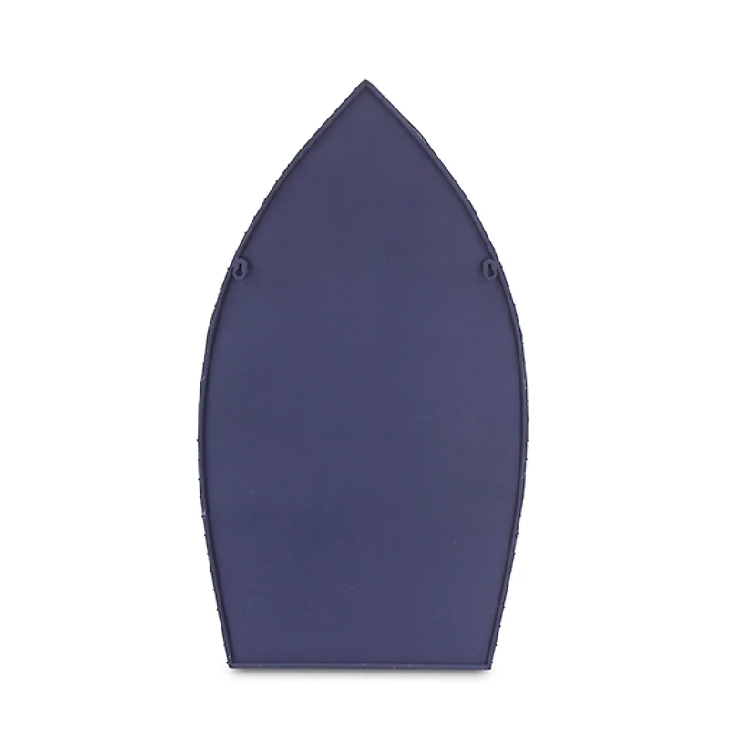 Large Navy and White Rowboat Wall Shelf