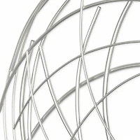 Silver Metal Wire Abstract Wall Plaque